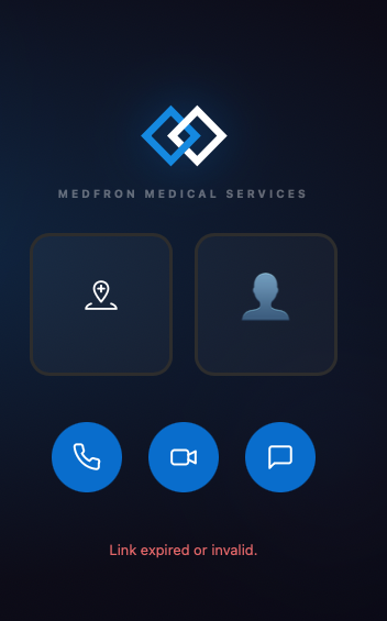 Telemedicine — consult join screen in Quark