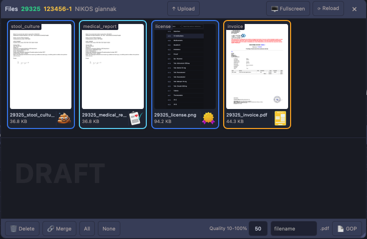 Files — files screen in Quark