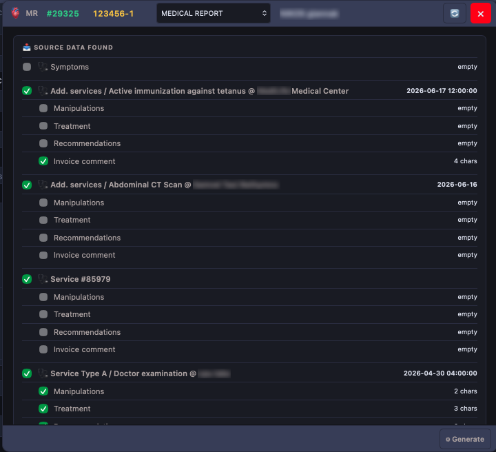 MReport — mr screen in Quark